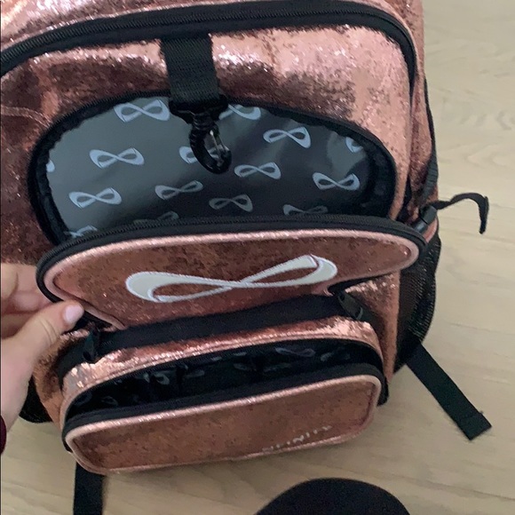 nfinity rose gold backpack